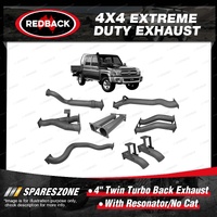 Redback 4x4 Exhaust System for Toyota Landcruiser VDJ79R 4.5L 1VD-FTV 10/2012-On