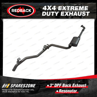 Redback 3" DPF Back Exhaust With Muffler for Toyota Landcruiser GDJL79R 2023-On