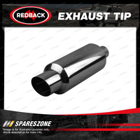 Redback Exhaust Tip - Angle Cut Cannon 4.5" Outlet 2.5" Inlet 304 Stainless