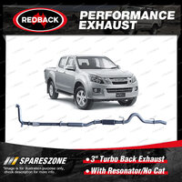 Redback 3" Exhaust With Resonato No Cat for Isuzu D-Max TFR TFS 06/12-06/20