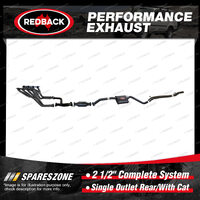 Redback 2 1/2" Complete System 1 Outlet Rear for Holden Commodore Calais VS Man