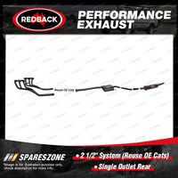Redback 2 1/2" System Reuse OE Cats 1 Outlet Rear for Holden Commodore VT VX VY