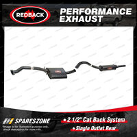 Redback 2 1/2" Cat Back System 1 Outlet Rear for Holden Commodore Calais VL 3.0L