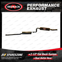 Redback 2 1/2" Cat Back System Dual Outlet Rear for Ford Falcon BA FG 4.0L 02-14