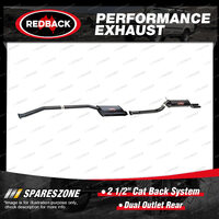 Redback 2 1/2" Cat Back System Dual Outlet Rear for Ford Falcon AU AU2 AU3 4.0L