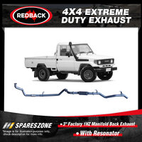 Redback 3" Factory Manifold Back Exhaust for Toyota Landcruiser HZJ 75R 78R 4.2L