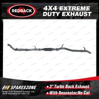 Redback 3" Exhaust for Toyota Landcruiser VDJ76R With Auxiliary Fuel Tank