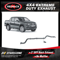 Redback 3" DPF Back Exhaust 4 Bolt No Muffler for Volkswagen Amarok 2H 3.0L
