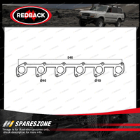 Redback DSF Exhaust Manifold Gasket for Ford Falcon Fairlane Fairmont 88-02