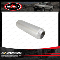 Redback Hotdog - 375mm Long Spiral Louvered With Spigots 409 Stainless Steel