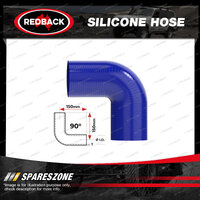 1 pc Redback 1-1/2" Silicone Hose - 90 Degree Bend Blue Chemical Resistance