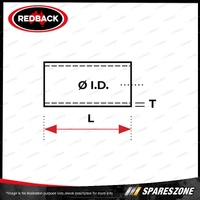 1 pc Redback 4" In 4" Out Silicone Hose - Straight Piece 150mm Long Black