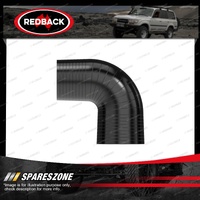 Redback 2" Inlet 2 1/2" Outlet Silicone Hose - 90 Degree Bend Reducer Black