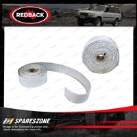 Redback Exhaust Heat Tape - Glass White 40 mm x 2mm x 5m with Foil