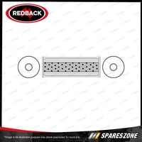 Redback Resonator - 2.5" Inlet 5" Round 12" Long Megaflow 409 Stainless Steel