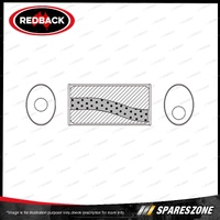Redback Muffler - 10" x 4" Oval 14" Long 3" Offset/Centre Without Spigots