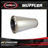 Redback 4" Muffler - 6" Round 14" Long 304 Stainless Steel Without Spigots