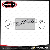 Redback Universal Muffler - 9x4" Oval Offset/Centre With Spigot 409 Stainless