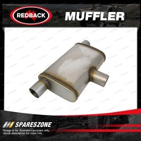 Redback 2.5" East West Performance Muffler - 14" Long 9"x4" 409 Stainless Steel