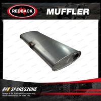 Redback East-West Rear Muffler 12" x 4" Oval 30" Long 409 Stainless Steel