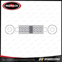 Redback Universal Truck Muffler - 7" Round 24" Long ID 3" C/C Aluminised