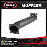 Redback Extreme Duty 4" Muffler Delete - Offset/Offset 409 Stainless Steel Tube