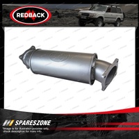 Redback Extreme Duty 6"Round Resonator - 4"Inlet Offset/Centre 304 Stainless