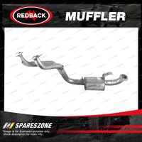 Redback Standard Front Muffler for Toyota Landcruiser FZJ80 4.5L W/O2 Sensor