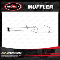 Redback Standard Replacement Muffler for Subaru Forester SG SG9 2.5L 2005-2008