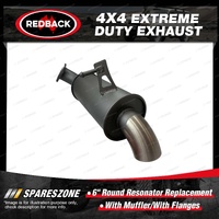 Redback Extreme Duty 6" Round Resonator Replacement for Nissan Patrol Y62 5.6L