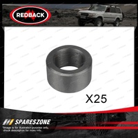 25 Pcs Redback Oxygen Sensor Nuts - Thread M24 x 1.5 Outside Diameter 35mm