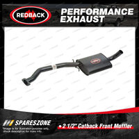 Redback 2 1/2" Catback Front Muffler Assembly for Holden Commodore Calais VL