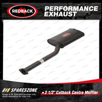 Redback 2 1/2" Catback Centre Muffler Assy for Ford Fairmont Falcon AU EB ED EL