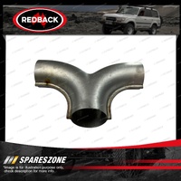 Redback T-Pipe - Single Inlet Outlet Size 2 1/2" Inch 63mm 409 Stainless Steel