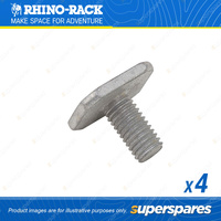 Rhino Rack M8 x 16mm Galvanised Square Head Bolt T-Bolts B018-BP - Pack of 4