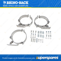 3 x Rhino Rack 150mm Conduit Clamps BC3-150 Suits 150mm Carriers Heavy Duty Bars