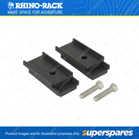Rhino Rack Heavy Duty Leg Height Spacers LHS2PAIR - 4 x Spacers & 2 x M10 Bolts