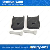 Rhino Rack Heavy Duty Leg Height Spacers LHSPAIR - 2 x Spacers & 2 x M10 Bolts