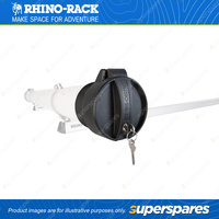 1x Rhino Rack Black Conduit Carrier Locking End Cap LSE100H Suit 100mm PVC Pipes