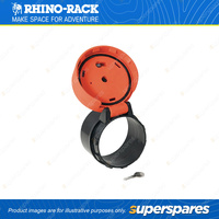2 Rhino Rack Orange Conduit Carrier Locking End Caps LSE101 Suit 100mm PVC Pipes