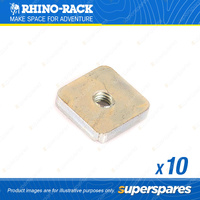 Rhino Rack M6 20mm x 20mm x 3.5mm Square Carac Nut N025-BP - in a Pack of 10