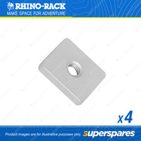 Rhino Rack M6 24mm x 21mm x 4mm Galvanised Nut N057-BP - in a Pack of 4