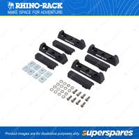 Rhino Rack Quick Mount Leg Base and Cover QMFK02 - 4 Leg Bases and 4 Leg Covers