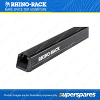 Rhino Rack Heavy Duty Bar Black 2000mm RB2000B - Incl. Rubber Strip & End Caps
