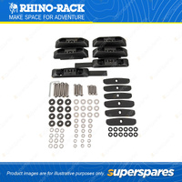 Rhino Rack RCP Base Kit RCP02-BK - Suits RC and RV Roof Rack Systems Pack of 6