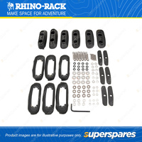Rhino Rack RCP Base Kit RCP17-BK - Suits RC and RV Roof Rack Systems Pack of 6