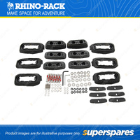 Rhino Rack RCP Base Kit RCP23-BK - Suits RC and RV Roof Rack Systems Pack of 6
