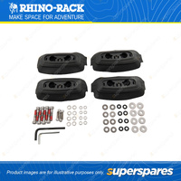 Rhino Rack RCP Base Kit RCP37-BK - Suits RC and RV Roof Rack Systems Pack of 4