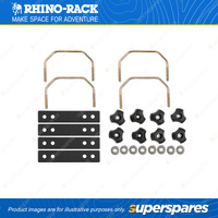 Rhino Rack U Bolts S280 - 4 Square U Bolts Suitable for Vortex Bar