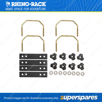 Rhino Rack U Bolts S280L - 4 Square U Bolts Suitable for Vortex Bar